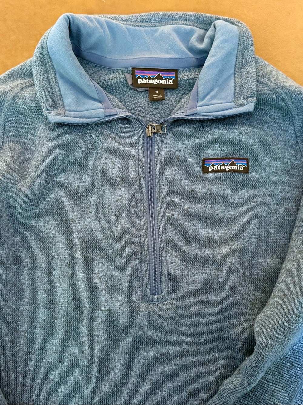 Patagonia Men’s Sky Blue Half-Zip Fleece Pullover